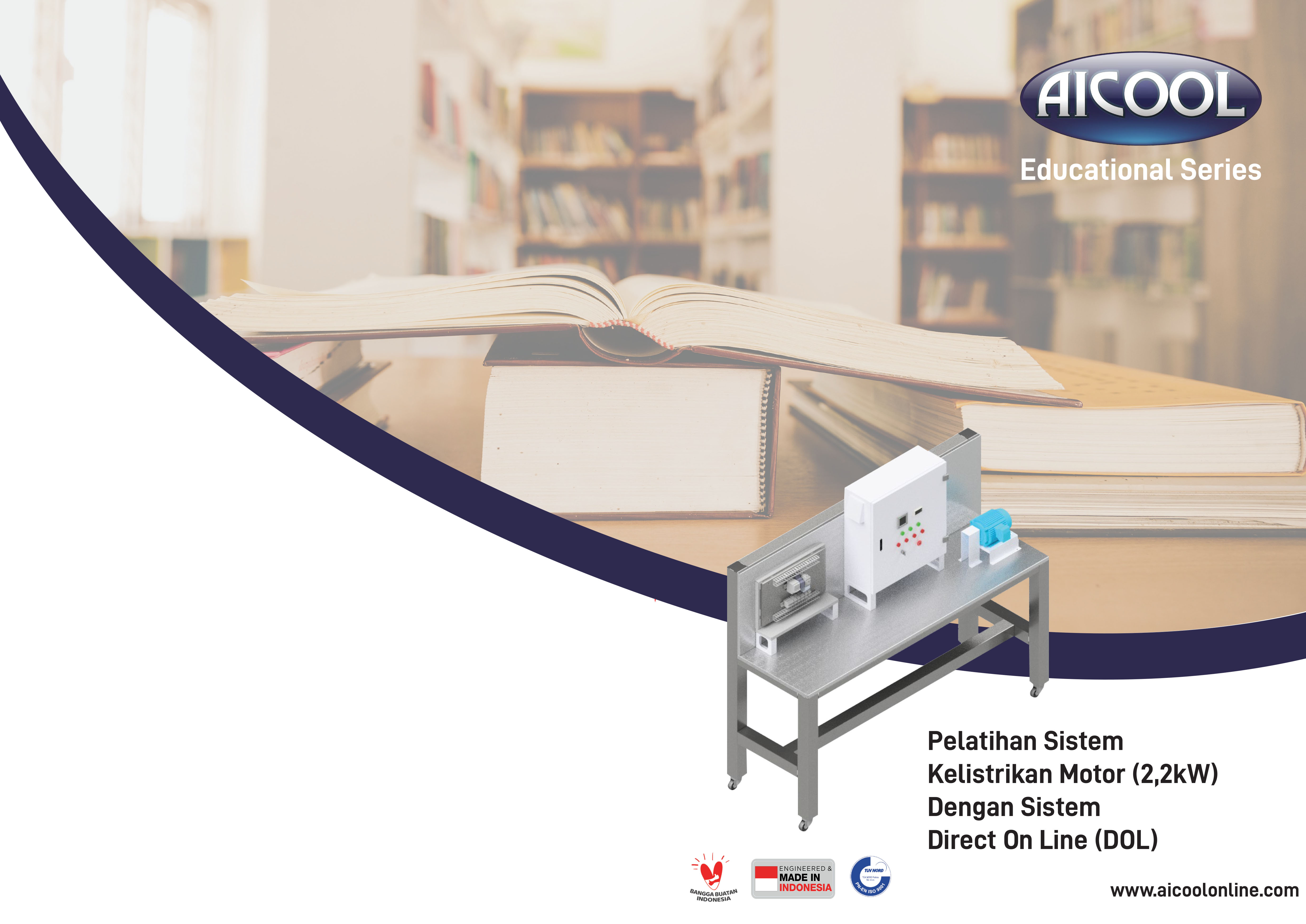 Pelatihan Sistem Kelistrikan Motor (2,2kW) Dengan Sistem Direct On Line (DOL)